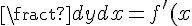 \fract {dy}{dx} =f'(x)=3x^2+6x-3